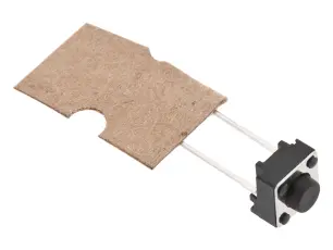 Taktil omkopplare PCB 6x6x5mm svart 2-pin @ electrokit