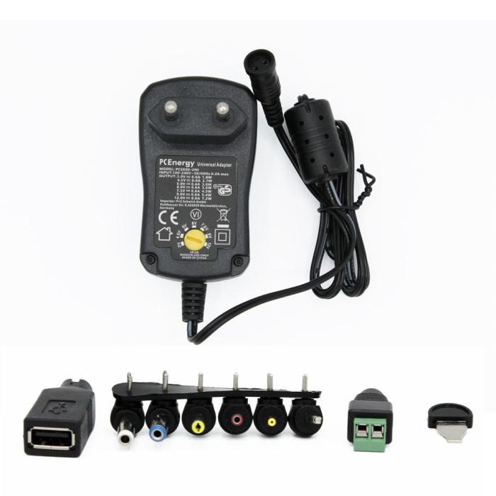 Ställbar nätadapter 3-12V 12W 1A @ electrokit (2 av 3)