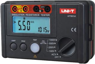 Insulation resistance tester Uni-T UT501A @ electrokit