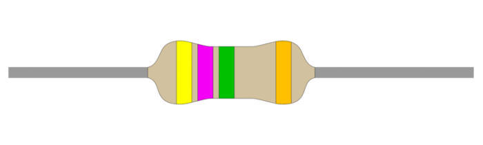 Resistor 1W 5% 4.7Mohm (4M7) @ electrokit (1 of 1)