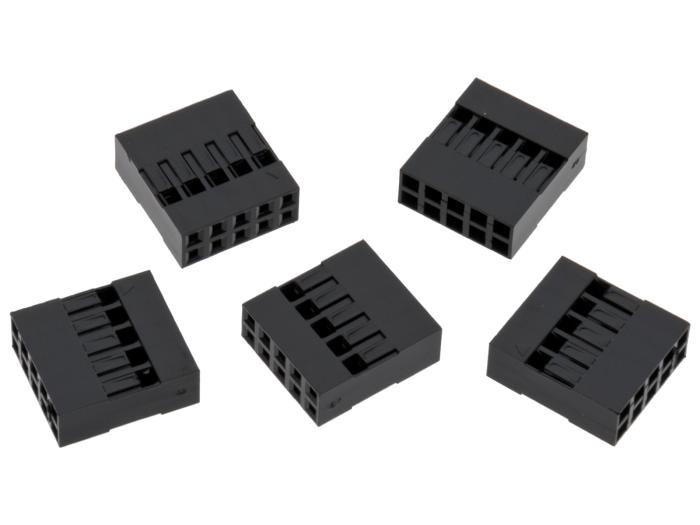 Kontakthus 2.54mm 2x5-pol 5-pack @ electrokit (1 av 1)