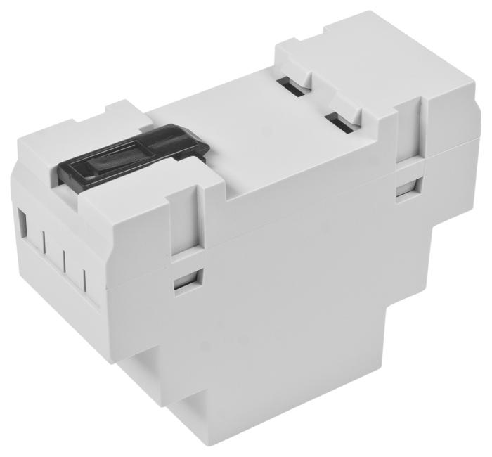 Kapsling för DIN-skena 2 modul med transparent fönster @ electrokit (4 av 4)