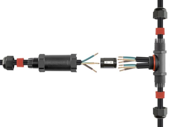 Skarvdon förgrening 250VAC 16A IP68 @ electrokit (4 av 4)
