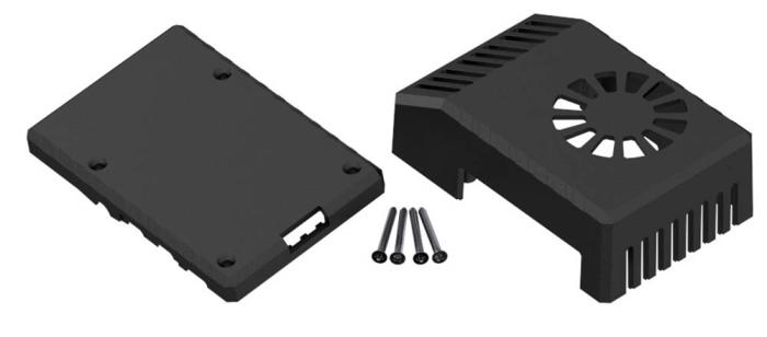 Inbyggnadslåda för Raspberry Pi 4 ABS @ electrokit (4 av 4)