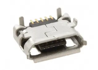 USB micro-B kontakt SMD PCB @ electrokit