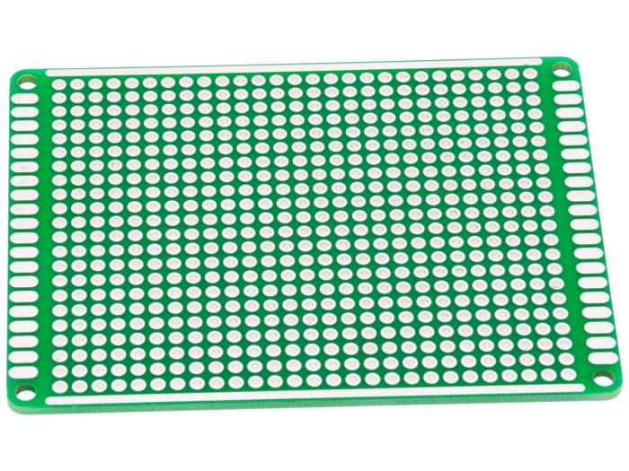 Experimentkort 1-hål 60x80mm genompläterade hål @ electrokit (2 av 2)