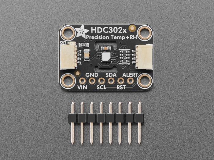 HDC3022 Temperatur- och luftfuktighetssensor monterad på kort @ electrokit (3 av 5)