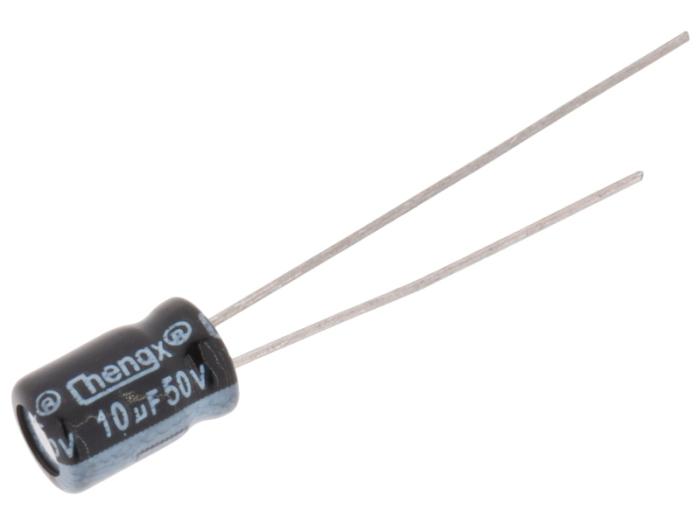 El.lyt 10uF 50V 105C ø5x7mm @ electrokit (1 av 1)