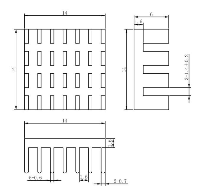 Heatsink 14x6x14mm adhesive @ electrokit (3 of 3)