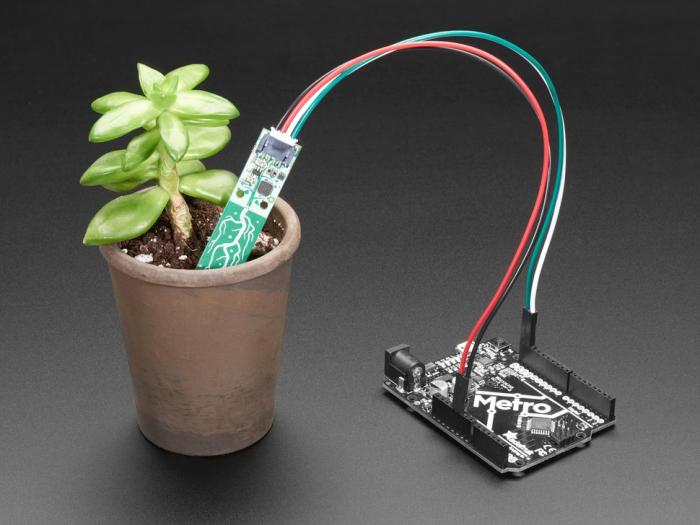 Jordfuktighetssensor kapacitiv I2C @ electrokit (5 av 5)