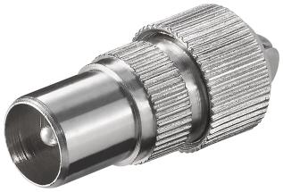 Antennkontakt IEC hane rak @ electrokit