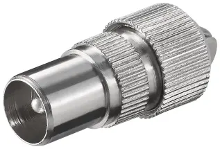 Antennkontakt IEC hane rak @ electrokit