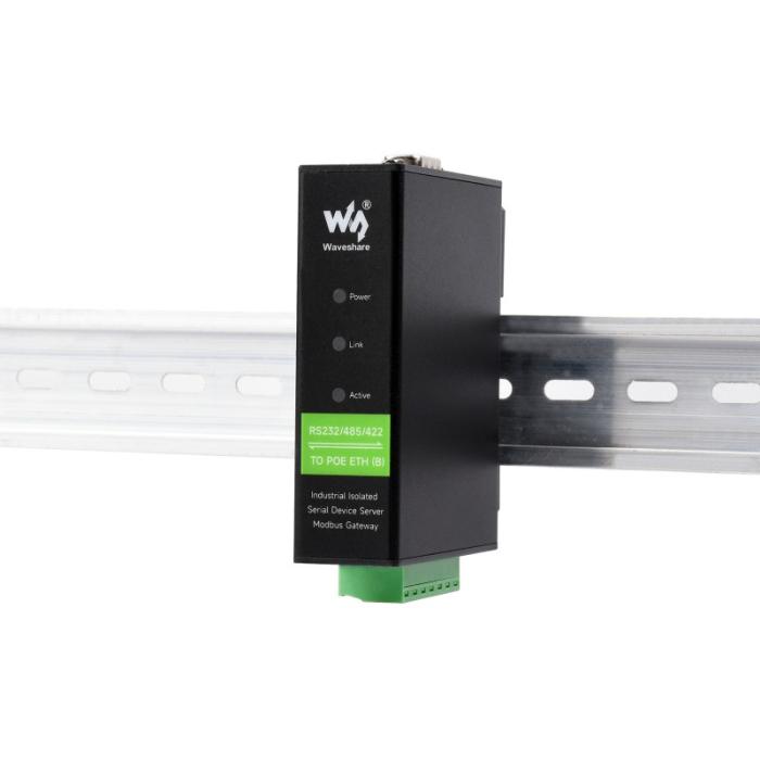 RS485, RS232 , RS422 to Ethernet PoE, DIN rail @ electrokit (5 of 5)