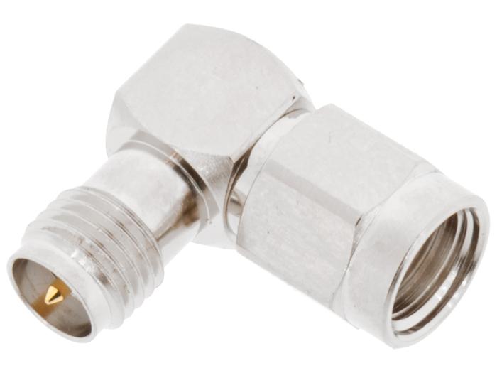 Adapter RP-SMA hona RP-SMA hane vinklad @ electrokit (1 av 3)