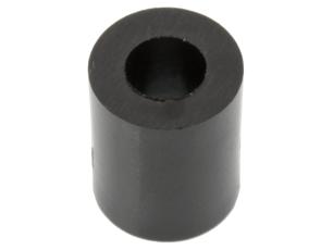 Distans 7.9/4.2 x 10mm plast svart @ electrokit