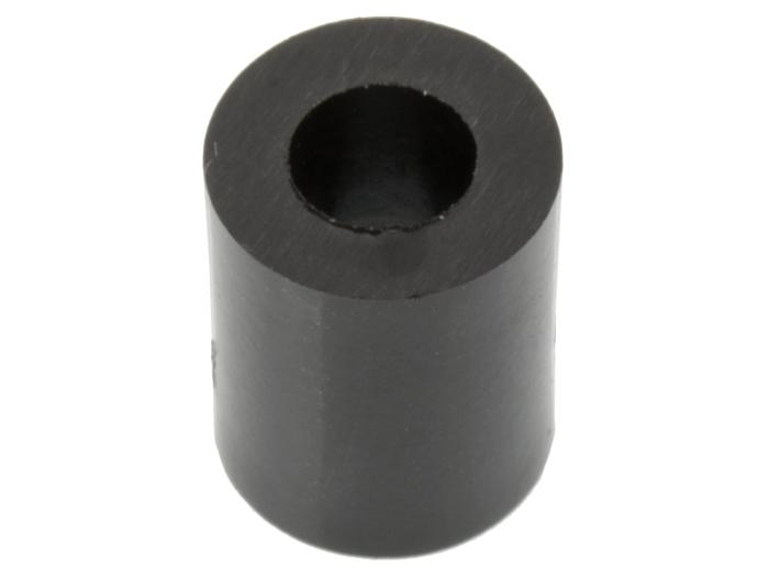 Distans 7.9/4.2 x 10mm plast svart @ electrokit (1 av 1)