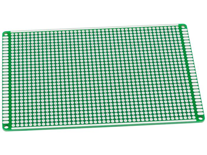 Experimentkort 1-hål 80x120mm genompläterade hål @ electrokit (2 av 2)