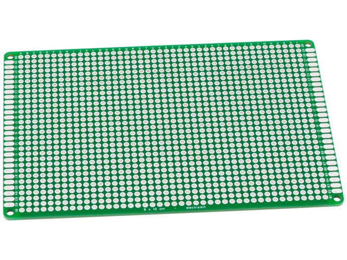 Experimentkort 1-hål 80x120mm genompläterade hål @ electrokit (1 av 2)