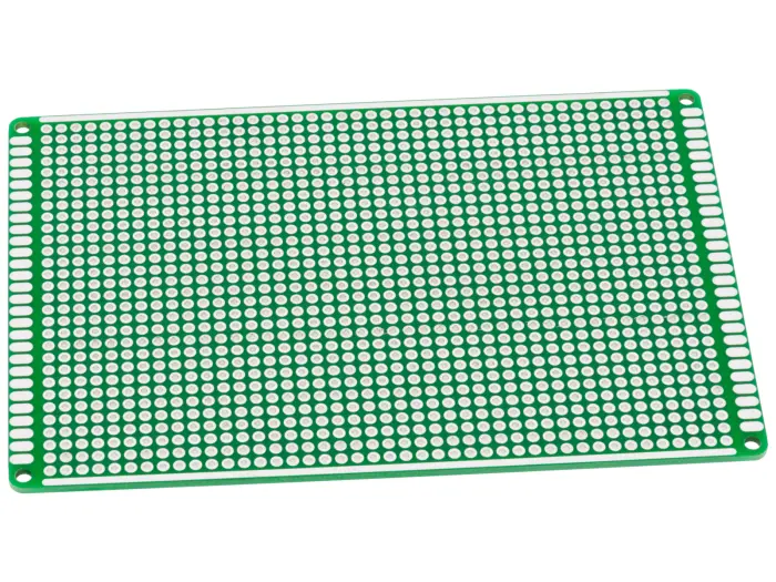Experimentkort 1-hål 80x120mm genompläterade hål @ electrokit (2 av 2)