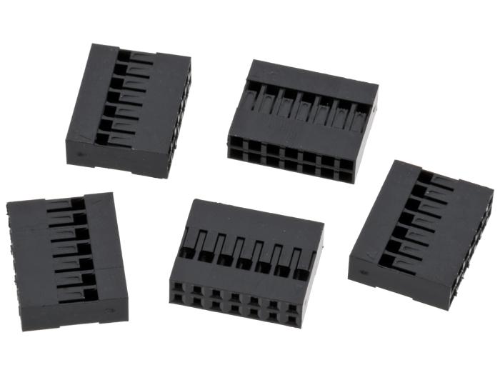 Kontakthus 2.54mm 2x7-pol 5-pack @ electrokit (1 av 1)