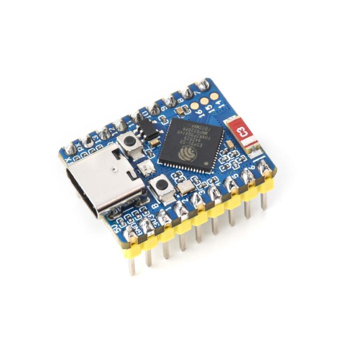 ESP32-S3 utvecklingskort mini 4MB + PSRAM 2MB med headers @ electrokit (2 av 4)