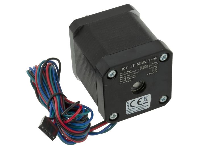 Stegmotor NEMA17 1.8° 0.59Nm @ electrokit (3 av 3)