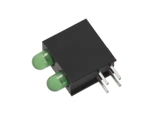 LED indicator 2x green PCB @ electrokit