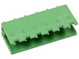 PCB male pin header vertical 5.08mm 6-pin 300V 10A @ electrokit