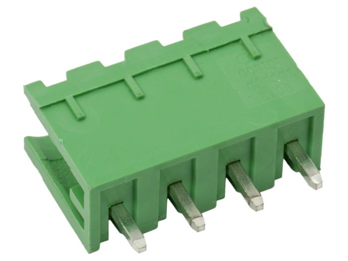 PCB male pin header vertical 5.08mm 4-pin 300V 10A @ electrokit (2 of 2)