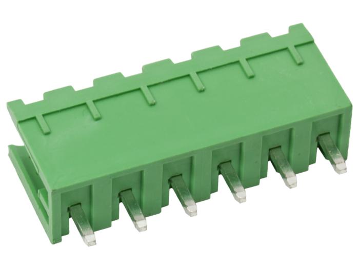 PCB male pin header vertical 5.08mm 6-pin 300V 10A @ electrokit (2 of 2)