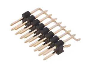 Stiftlist 2.54mm 2x8-pol vinklad SMD @ electrokit