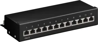Patchbox 12-port Cat6 STP @ electrokit