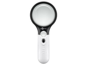 Magnifier &oslash;75mm with LEDs @ electrokit