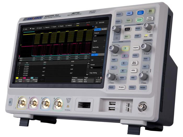 Oscilloskop 350MHz 4-kan Siglent SDS2354X+ @ electrokit (7 av 9)