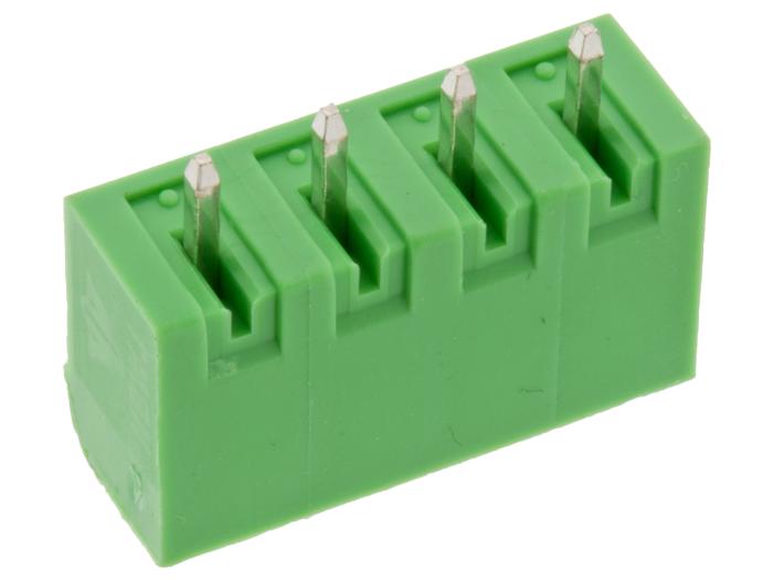 PCB male pin header vertical 5.08mm 4-pin 300V 10A @ electrokit (2 of 2)