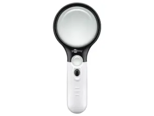 F&ouml;rstoringsglas &oslash;75mm med belysning @ electrokit