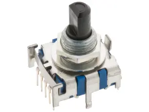 Vridomkopplare 1-pol 8 l&auml;gen PCB @ electrokit