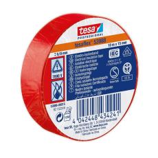 Eltejp röd 10m 15mm tesaflex @ electrokit