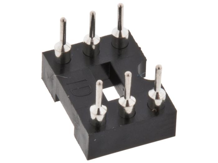 DIL-hållare svarvad 6-pin @ electrokit (2 av 2)