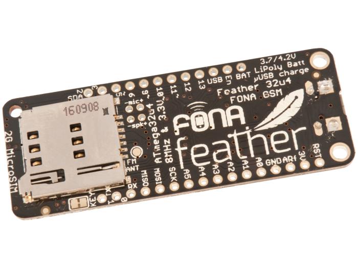 Adafruit Feather 32u4 FONA @ electrokit (2 av 2)
