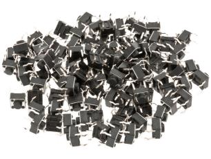 Tactile switches PCB 6x6x4.8mm - 100 pcs @ electrokit