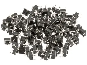 Taktila omkopplare PCB 6x6x4.8mm - 100-pack @ electrokit