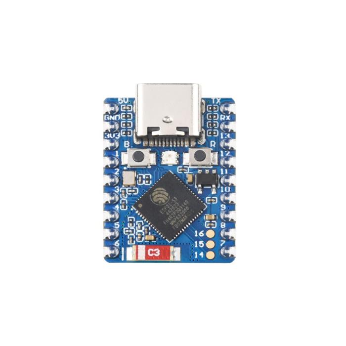 ESP32-S3 utvecklingskort mini 4MB + PSRAM 2MB med headers @ electrokit (3 av 4)