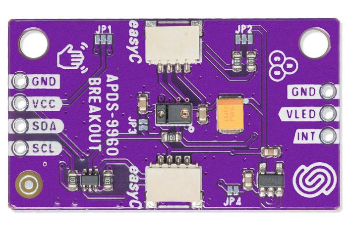 Ljus- färg- och rörelsesensor APDS9960 - Qwiic @ electrokit (2 av 4)