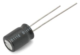 Elektrolytkondensator 220uF 25V 105C &oslash;8x11.5mm 6000h @ electrokit