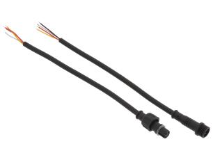 Anslutningskabel 4-pin vattentät hona/hane @ electrokit