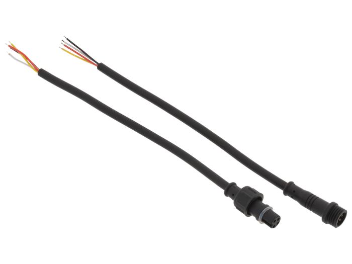 Anslutningskabel 4-pin vattentät hona/hane @ electrokit (1 av 5)