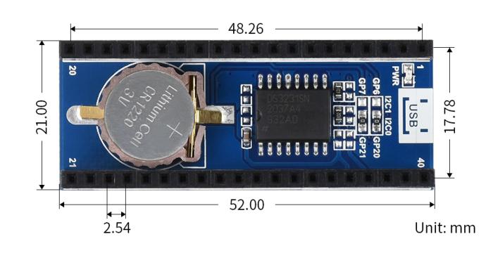 RTC Real Time Clock for Raspberry Pi Pico - DS3231 @ electrokit (6 of 6)