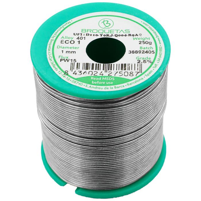 Lödtenn Sn/Cu 1.0mm 250g blyfritt @ electrokit (1 av 1)