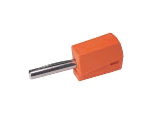 Banana plug quick 4mm male 20A orange @ electrokit